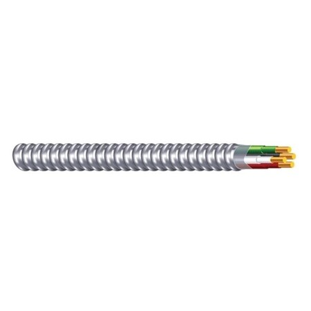Southwire Armorlite Armored Cable, 14 AWG Cable, 3 -Conductor, 75 m L, Copper Conductor 55222775